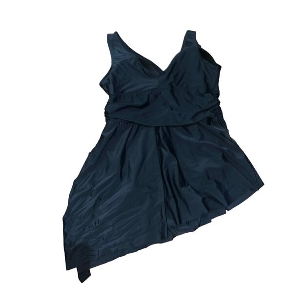 Torrid Wireless Short Asymmetrical Swim Dress With Brief Size 2 - Picture 3 of 5